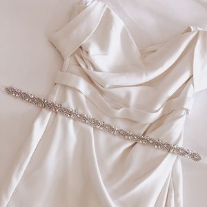 Off the shoulder wedding dress